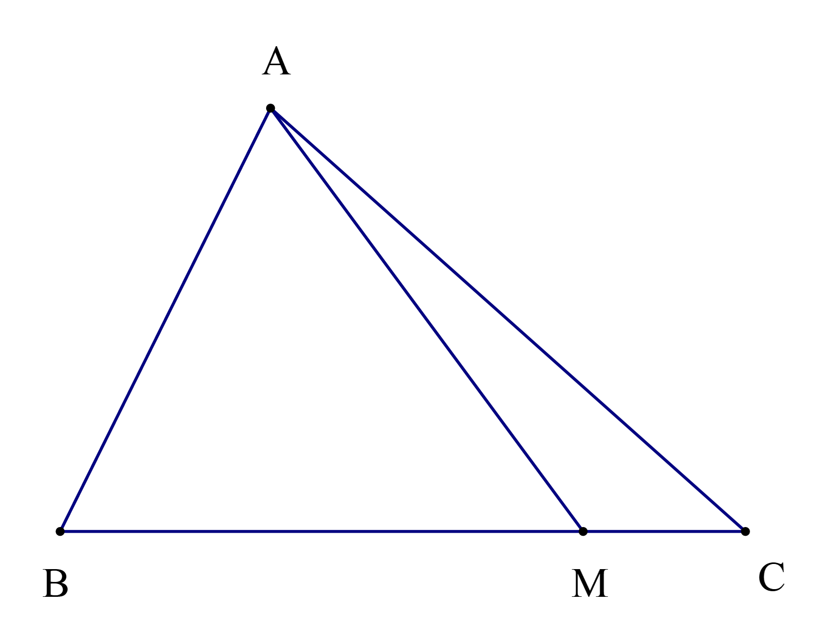 Chọn A Theo bài ta có: \(\widehat {AMC} - \widehat {AMB} = 80^\circ \) suy ra (ảnh 1)