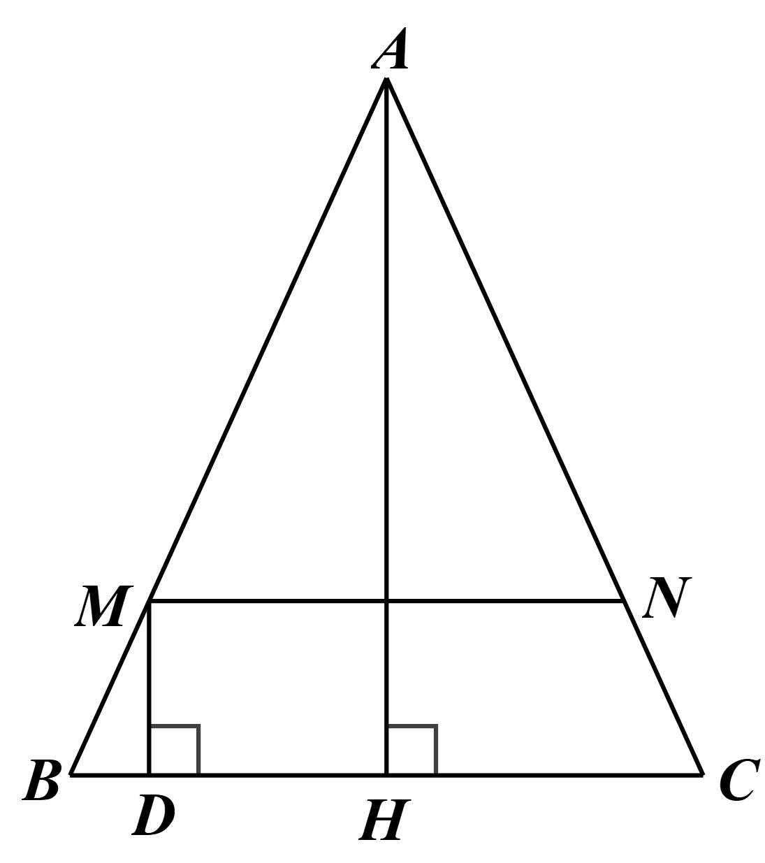 Do đ&oacute; \(\frac{{BM}}{{AB}} = \frac{1}{4}\) n (ảnh 1)