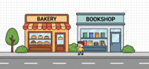 Listen and choose. Where's the bookshop? (ảnh 2)