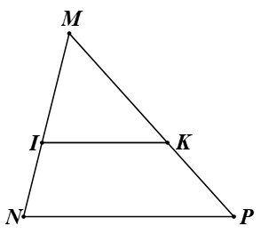 Cho tam giác MNP, kẻ đường thẳng IK // NP (I nằm trên MN, K nằm trên MP). Biết MI = 2x, IN = x + 1, MK = 3, KP = 2. Tìm giá trị của x. (ảnh 1)
