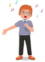 Listen and choose. What is David doing? (ảnh 1)