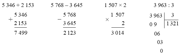 Đặt tính rồi tính 5 346 + 2 153  (ảnh 1)