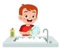 Listen and choose.  What does Peter do in the evening? (ảnh 3)