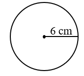 Chu vi của hình tròn bên là: (ảnh 2)