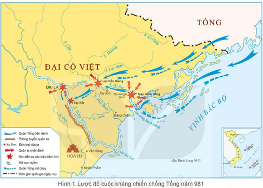 Quan sát lược đồ sau đây rồi chọn đúng (ghi Đ)/ sai (ghi S) ở các nhận định a), b), c), d) (ảnh 1)