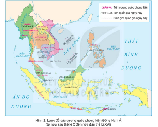 Quan sát lược đồ sau đây rồi chọn đúng (ghi Đ)/ sai (ghi S) ở các nhận định a), b), c), d) (ảnh 1)