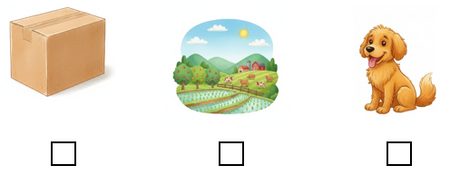 Look, read and tick (v). There is a box. (ảnh 1)