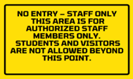 According to this sign, who is allowed to enter this area? (ảnh 1)