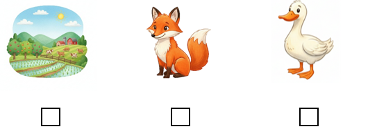 Look, read and tick (v). (ảnh 1)
