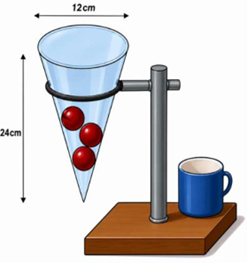 a) B&aacute;n k&iacute;nh đ&aacute;y của thiết bị l&agrave;: \({r_1} = \fra (ảnh 1)