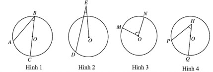 H&igrave;nh n&agrave;o dưới đ&acirc;y biểu diễn g&oacute;c nội tiếp của đường tr&ograve;n \(\left( O \right)?\) (ảnh 1)