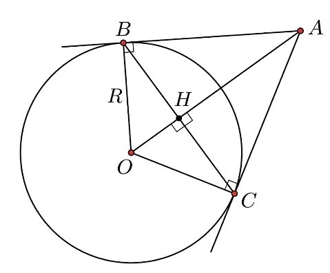 Xét \(\Delta OAB\) vuông tại (ảnh 1)
