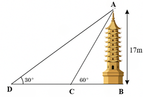 Vậy khoảng cách giữa hai điểm quan sát khoảng 20 m. (ảnh 1)