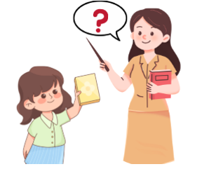 Listen and choose the correct response. Student: May I open the book? Teacher: ______. (ảnh 1)
