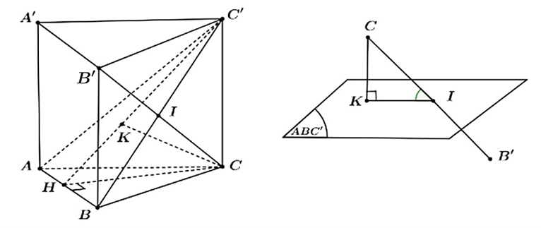 &nbsp;Cho h&igrave;nh lăng trụ đứng \(ABC.A'B'C (ảnh 1)