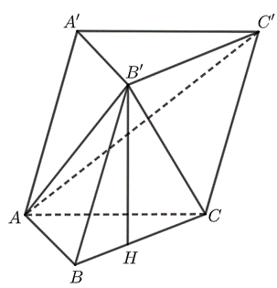 Cho h&igrave;nh lăng trụ tam gi&aacute;c \(ABC. (ảnh 1)