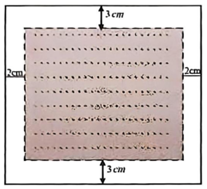 Chiều dọc trang giấy là: \(24 + 6 = 30\) (cm). (ảnh 1)