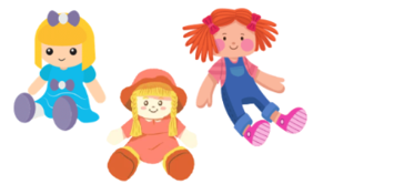 Listen and choose the correct picture. How many dolls do Anna and Michelle have? (ảnh 1)