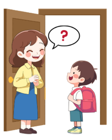 Listen and choose the correct response. Student: May I go out? Teacher: ______. (ảnh 1)