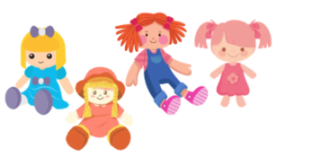Listen and choose the correct picture. How many dolls do Anna and Michelle have? (ảnh 3)