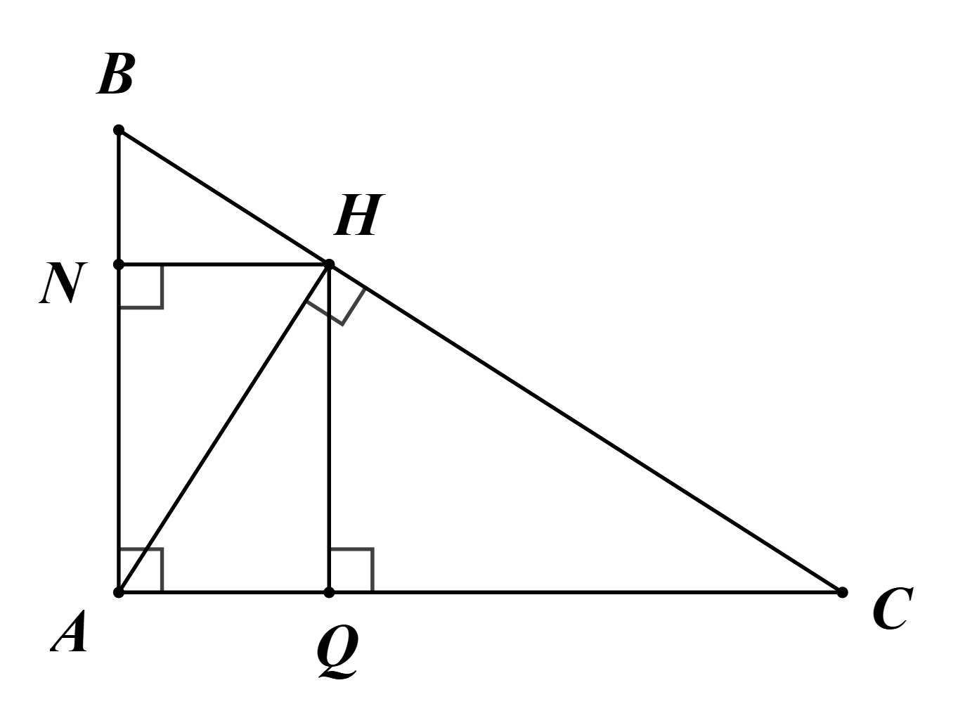 Từ (1) v&agrave; (5) suy ra: \(HF = CK \cdot \cos \widehat {ABK (ảnh 1)