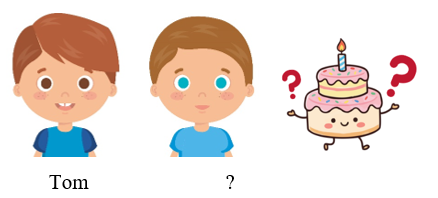 Listen and choose the correct answer. Tom: Hi. I’m Tom. What’s your name? My name’s ______.  Tom: How old are you? I’m ______.  (ảnh 1)