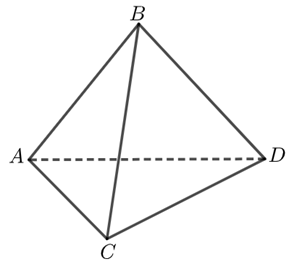 Cho tứ diện \(ABCD\), một con bọ đ (ảnh 1)