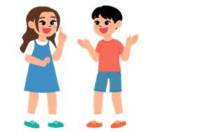 Listen and choose the correct picture. I ______ at break time. (ảnh 3)
