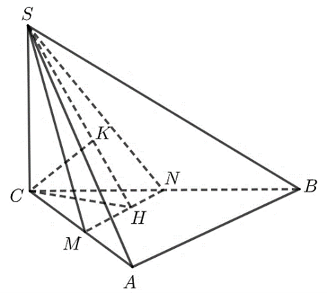 Cho h&igrave;nh ch&oacute;p \(S.ABC\) c (ảnh 1)